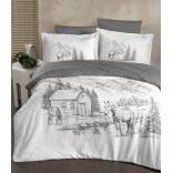 Спален комплект 3D памучен сатен - КЕИРА